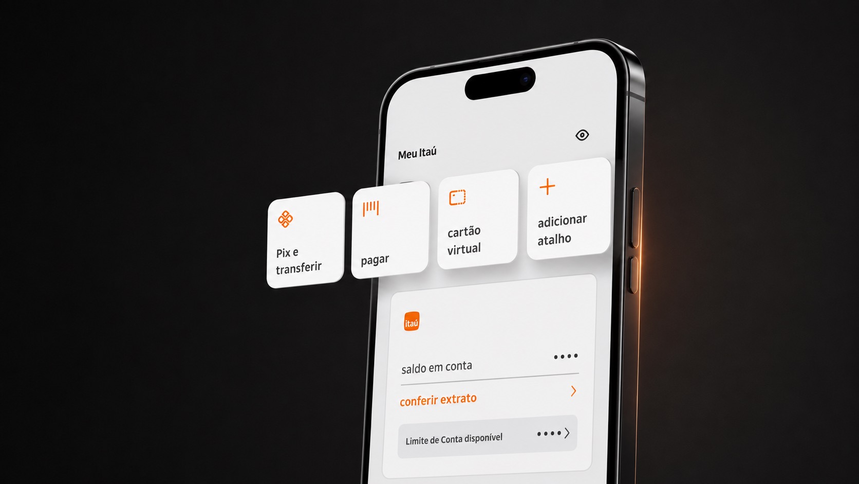 The home shortcuts exploded away from the screen, including an add-shortcut tile.